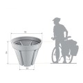 Donica miejska stojak na rowery Bikepot wymiary