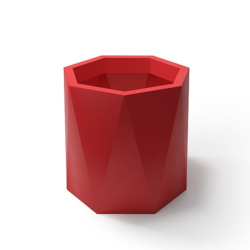 Duża donica ogrodowa Ceres 70 cm czerwona