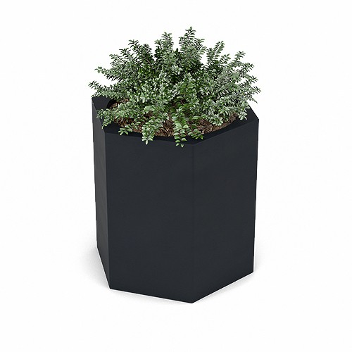 Duża donica ogrodowa Ceto 60 cm czarna