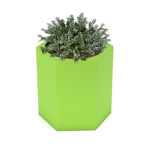 Duża donica ogrodowa Ceto 60 cm limonkowa