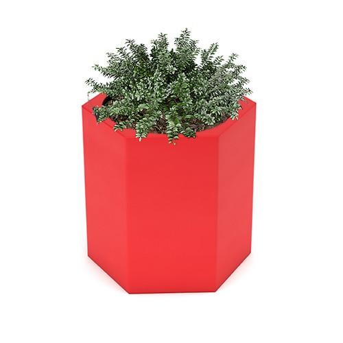 Duża donica ogrodowa Ceto 60 cm czerwona