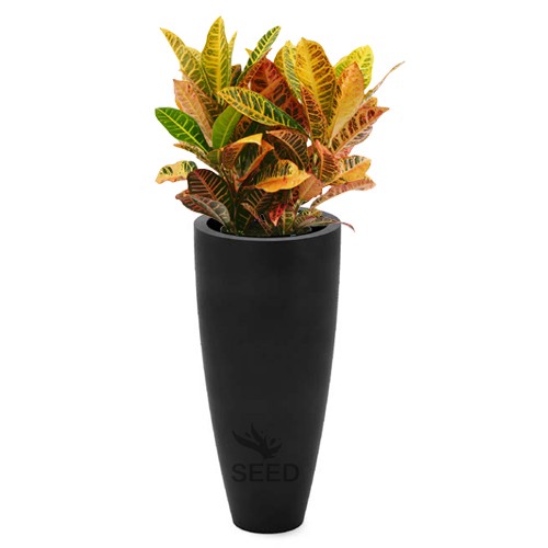 Wysoka donica ogrodowa Kalypso 87 cm czarna