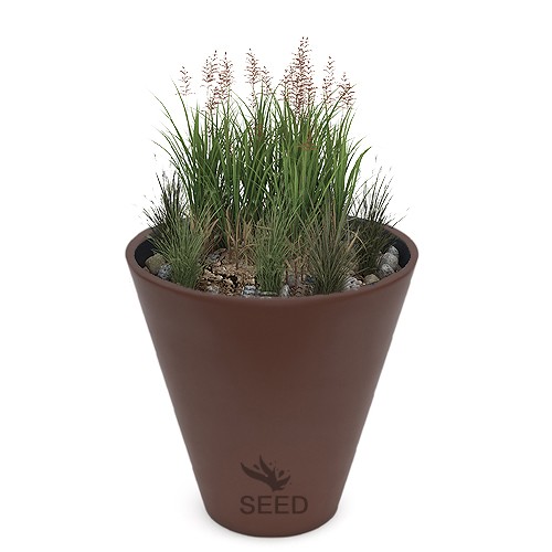 Duże donice ogrodowe Mercury 80 brązowa