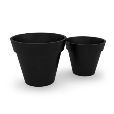 Duża donica ogrodowa Saturn 94 cm czarna