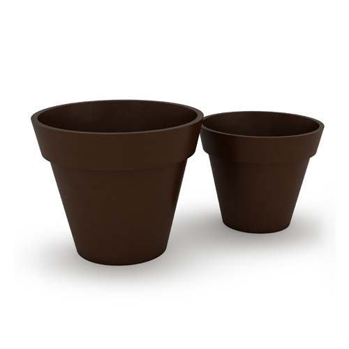 Duże donice ogrodowe Saturn 94 brązowe