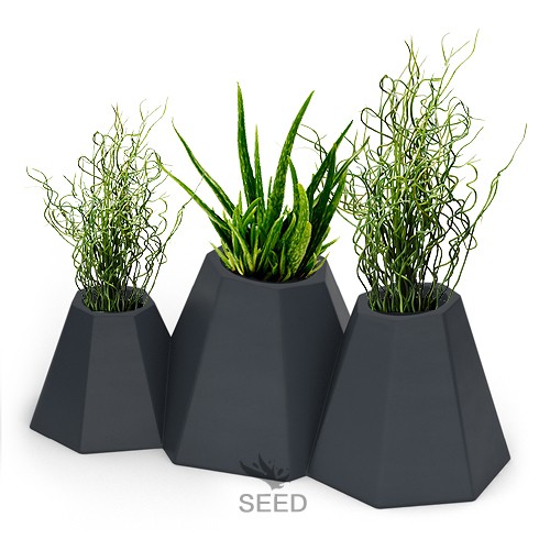 Donica tarasowe Mont 40 cm antracytowa