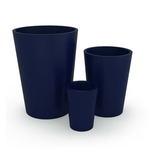 Donica do ogrodu Uran 60 cm granatowa