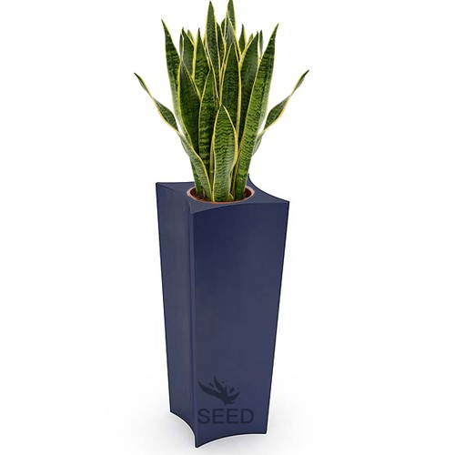 Wysoka donica do salonu Doris 80 granatowa