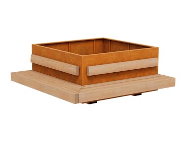 Ławko-donica Corten BASTIDOR 7