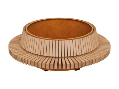 Ławko-donica Corten BASTIDOR 8