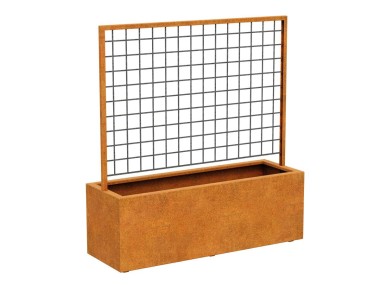 Donica z pergolą Corten RED CENTRO 1