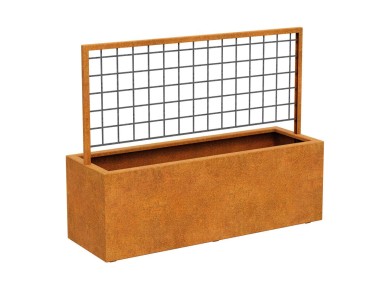 Donica z pergolą Corten RED CENTRO 4