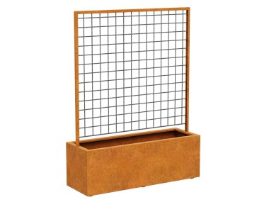 Donica z pergolą Corten RED CENTRO 7