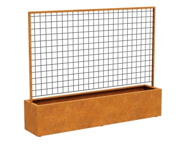 Donica z pergolą Corten RED CENTRO 9