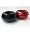 okrągłe donice Cermax czarna i czerwona.webp