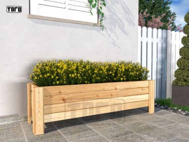 Donica drewniana Laverna z wkładem 120 cm