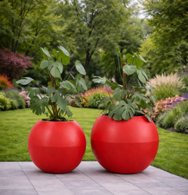 Donica Jupiter 80 cm czerwona