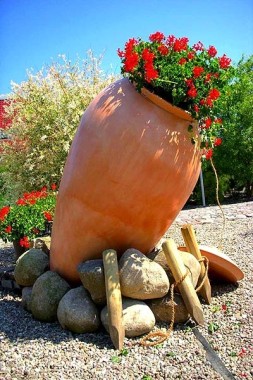 Wielka donica w stylu greckim Amfortas 139 cm